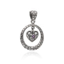 ENCIRCLE YOUR HEART IN AMETHYST PENDANT