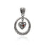 ENCIRCLE YOUR HEART IN GARNET PENDANT