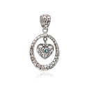 ENCIRCLE YOUR HEART IN MYSTIC TOPAZ PENDANT
