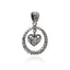 ENCIRCLE YOUR HEART IN ZIRCON PENDANT