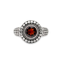 SUR'ROUND IN GARNET RING