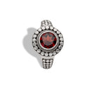 SUR'ROUND IN GARNET RING