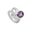 SOLE AMETHYST RING
