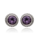 TWEE TWIST IN AMETHYST STUD