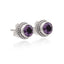 TWEE TWIST IN AMETHYST STUD