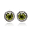 TWEE TWIST IN PERIDOT STUD