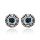 TWEE TWIST IN TOPAZ STUD