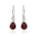 GARNET TEARS EARRING