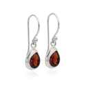 GARNET TEARS EARRING