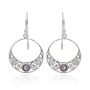 BOHO GALAXY IN AMETHYST EARRING