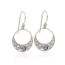 BOHO GALAXY IN AMETHYST EARRING