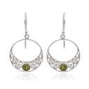 BOHO GALAXY IN PERIDOT EARRING