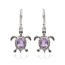 COSMIC TURTLE - AMETHYST EARRING