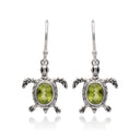 COSMIC TURTLE - PERIDOT EARRING