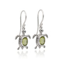 COSMIC TURTLE - PERIDOT EARRING