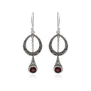 SWINGIN GARNET EARRING