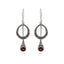 SWINGIN GARNET EARRING