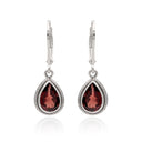VINTAGE TEARS IN GARNET EARRING