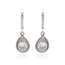 VINTAGE TEARS IN ZIRCONIA EARRING