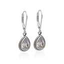 VINTAGE TEARS IN ZIRCONIA EARRING