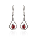 GARNET TEARS BOF JOY EARRING