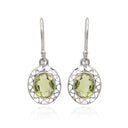 VIN'TEDGED IN PERIDOT EARRING
