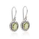 VIN'TEDGED IN PERIDOT EARRING