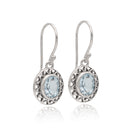 VIN'TEDGED IN TOPAZ EARRING