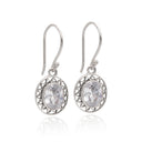 VIN'TEDGED IN ZIRCONIA EARRING