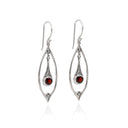 DEWPOINT - GARNET EARRING