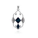 ART NOUVEAUX TEAL PENDANT