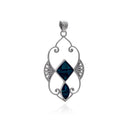ART NOUVEAUX TEAL PENDANT