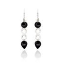SASHAY - BLACK SHELL EARRING