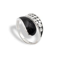 TIDAL SURGE - BLACK SHELL RING