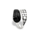 TIDAL SURGE - BLACK SHELL RING