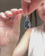 HARLEQUIN TEAL EARRING