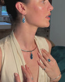 HARLEQUIN TEAL PENDANT