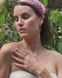 ART NOUVEAUX PINK EARRING