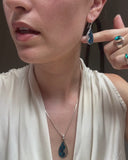 HARLEQUIN TEAL EARRING