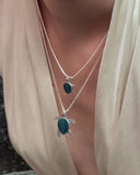 BIG LEONARDO TEAL PENDANT