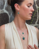 BIG LEONARDO TEAL PENDANT