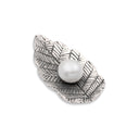 PEARL LEAF BROOCH