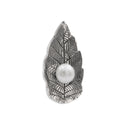 PEARL LEAF BROOCH
