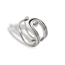 HAIRPIN BEND ZIRCONIA RING