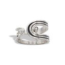 HAIRPIN BEND ZIRCONIA RING