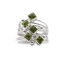 HITCHED IN PERIDOT RING