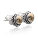 POLKADOT TWIST STUD GOLD