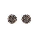 SILVER SUNFLOWER STUD