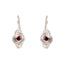 ROUND-A-BOUT EARRING - GARNET