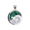 KORU ROUND - GREEN WHITE